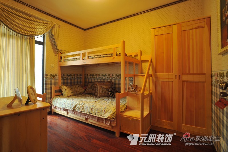田园 三居 儿童房图片来自用户2737946093在北京白领 三居室美式乡村田园82的分享