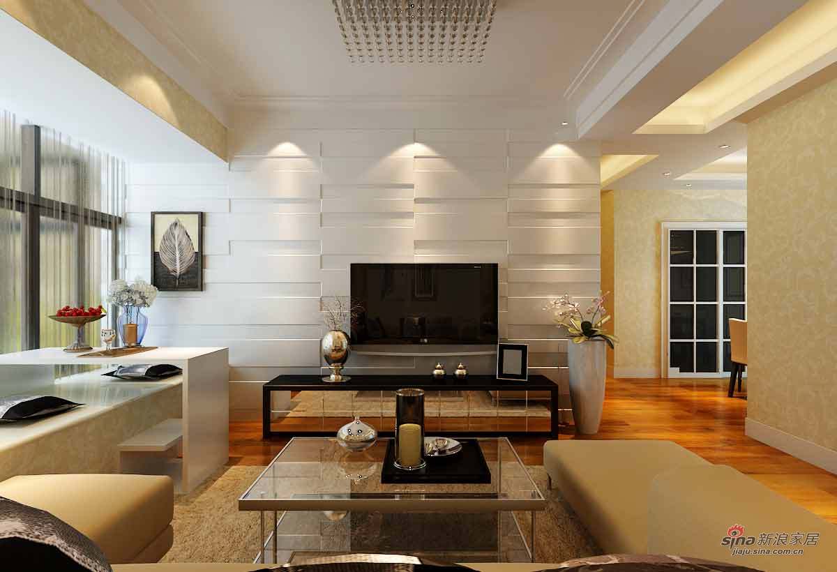 简约 二居 客厅图片来自用户2738820801在都市白领打造现代风格两居室61的分享