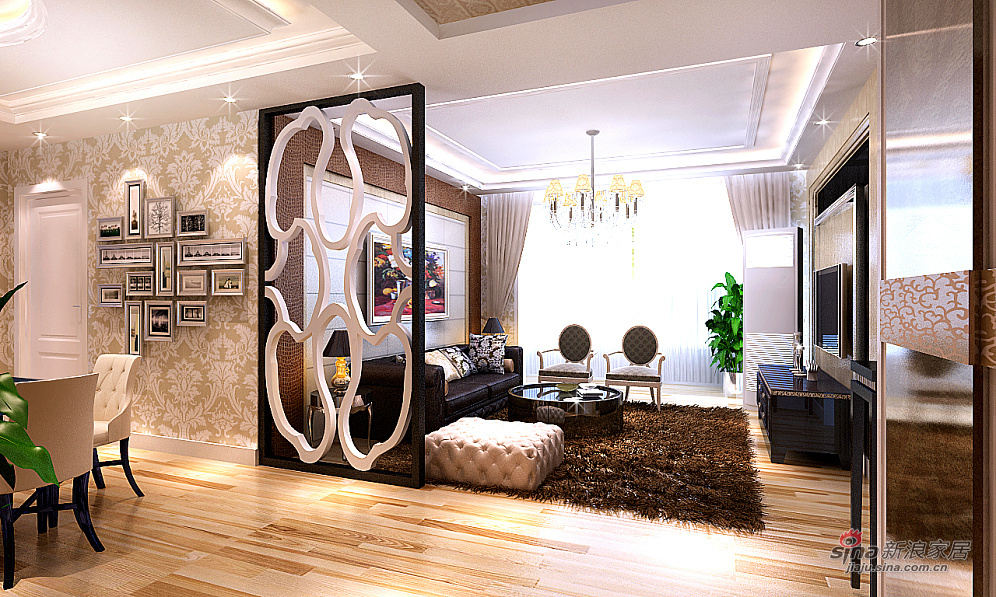 其他 三居 客厅图片来自用户2737948467在新装饰主义风格三居室高清设计图65的分享
