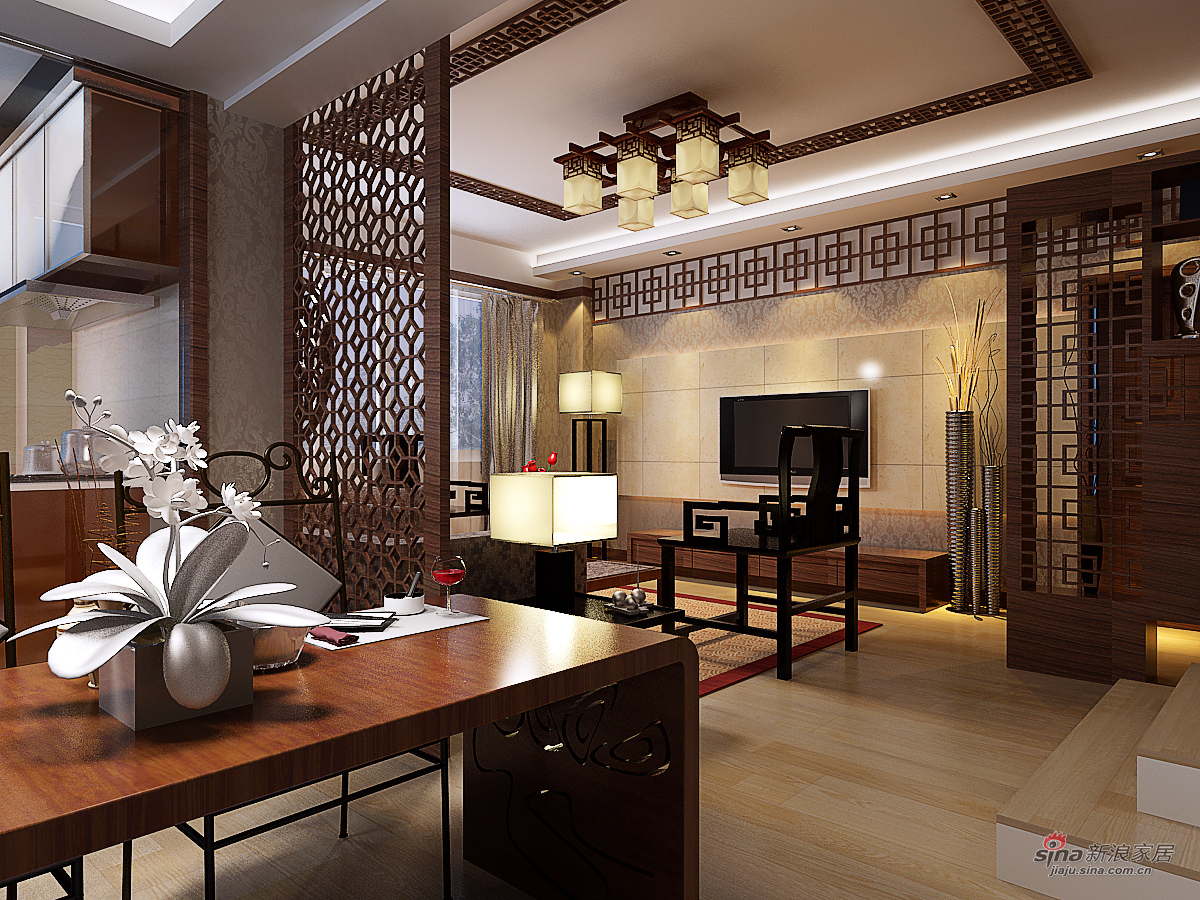 中式 复式 客厅图片来自用户1907661335在统建大江园61的分享