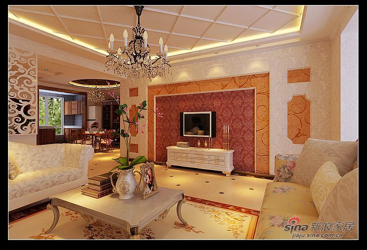 欧式 二居 客厅图片来自用户2745758987在中国铁建梧桐苑90的分享