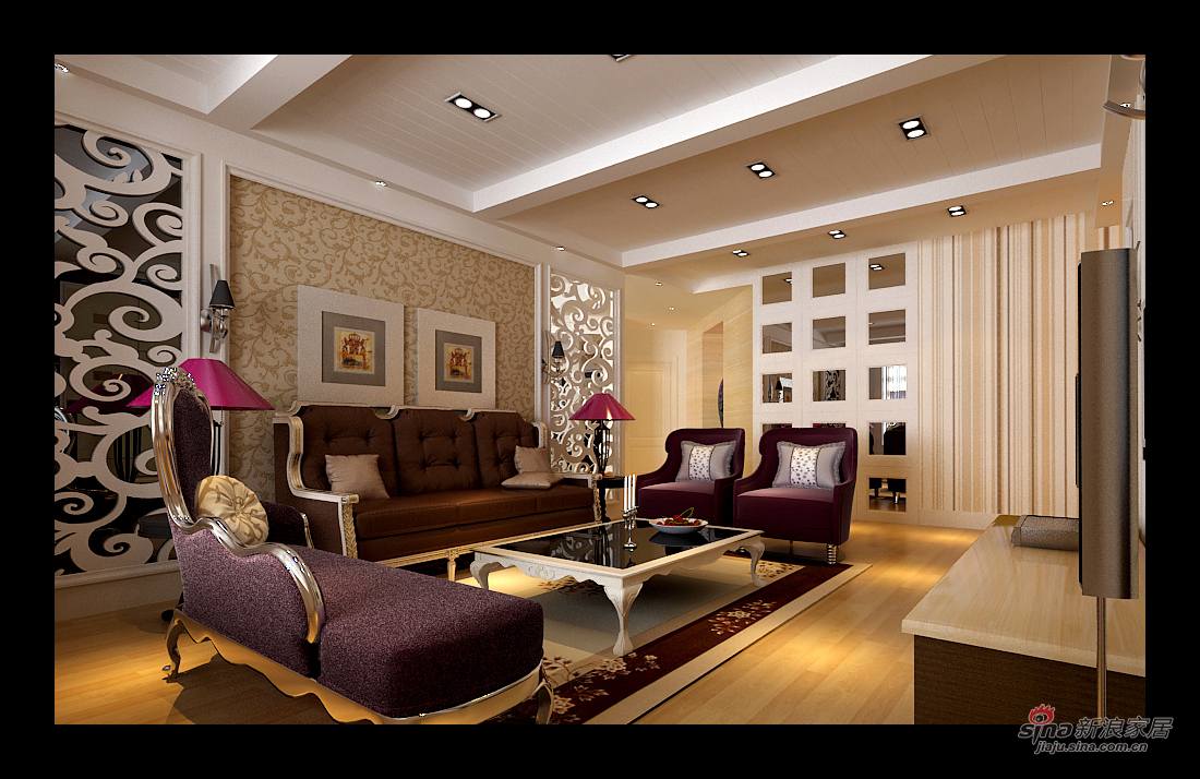 欧式 二居 客厅图片来自用户2772856065在欧式风格设计28的分享