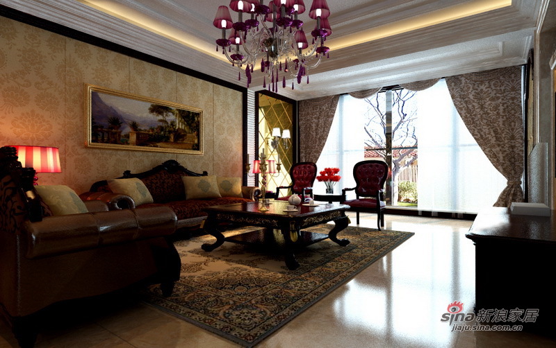 欧式 复式 客厅图片来自用户2557013183在幸福家园新古典主义90的分享