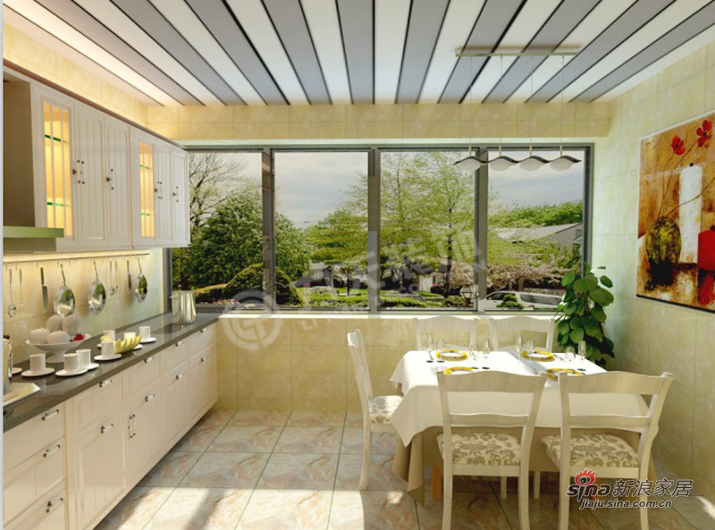 简约 三居 厨房图片来自阳光力天装饰在三室两厅现代简约风格美家18的分享