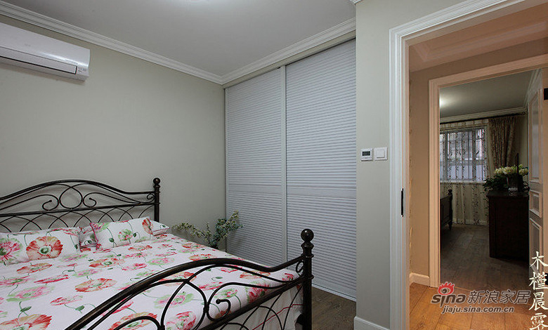 美式 二居 卧室图片来自用户1907686233在【高清】75平美式素雅大气两居室17的分享
