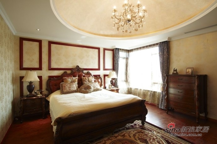欧式 别墅 卧室图片来自用户2557013183在西山壹号院350平米独栋欧式奢华别墅设计68的分享