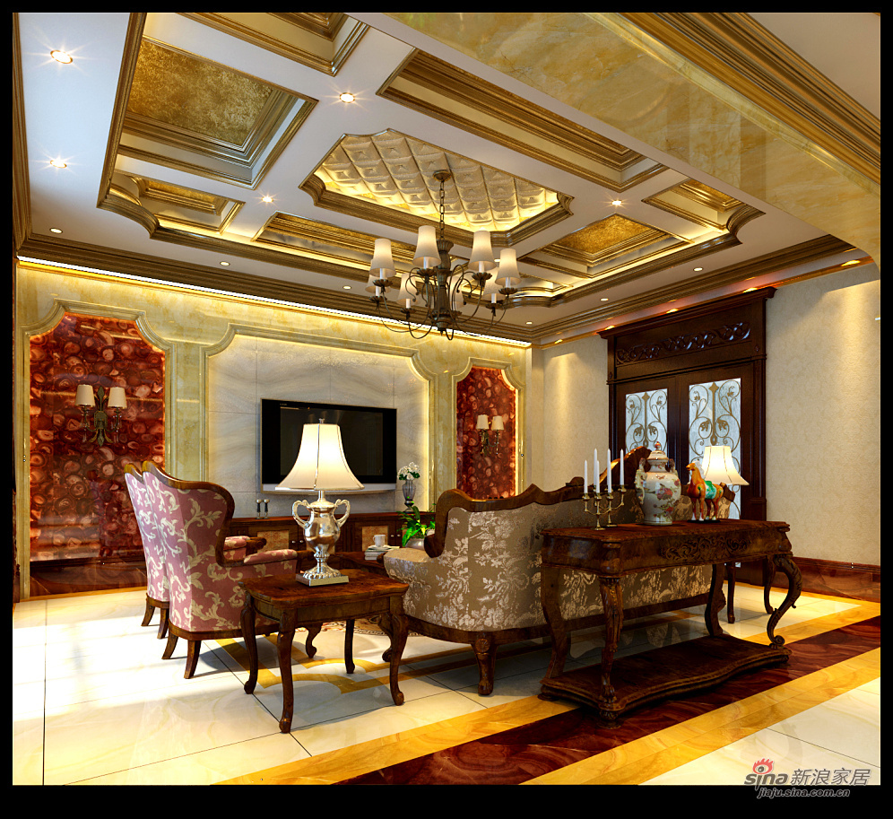 欧式 二居 餐厅图片来自用户2746869241在二居室也有能有欧式奢华家装风格87的分享