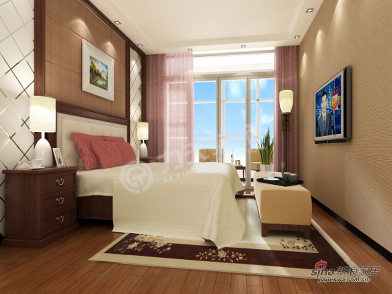 欧式 三居 卧室图片来自阳光力天装饰在【高清】3室2厅简欧风奢华美家63的分享