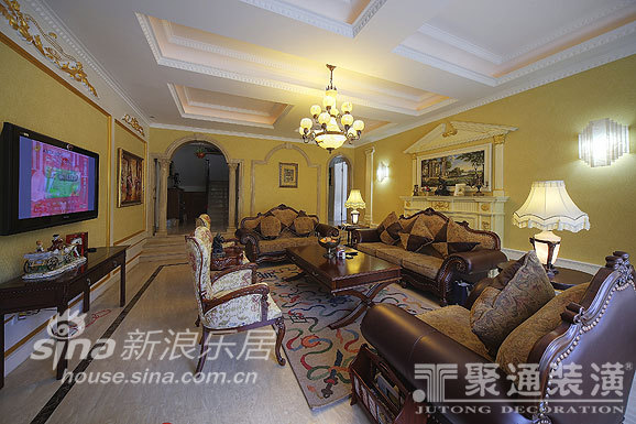 欧式 跃层 客厅图片来自用户2745758987在久阳文华府邸54的分享