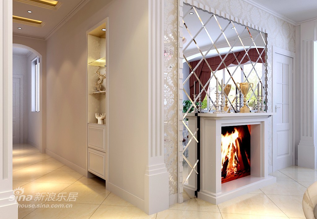 欧式 复式 客厅图片来自用户2772873991在壁炉胜火的欢快圣诞72的分享