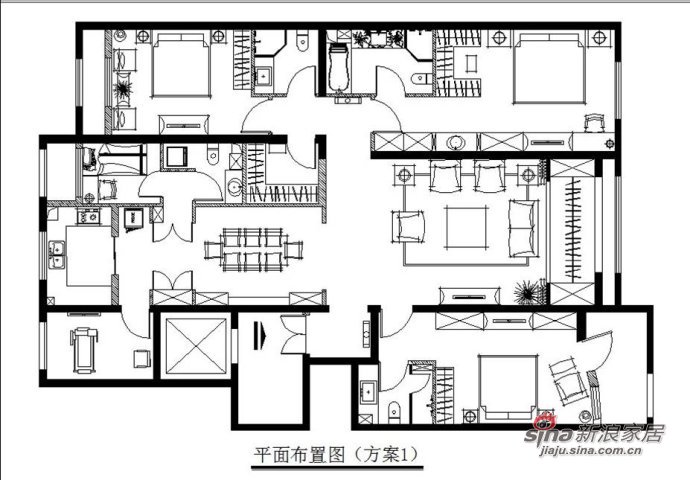 欧式 三居 户型图图片来自用户2746869241在【多图】190平米欧式奢华实景图片81的分享