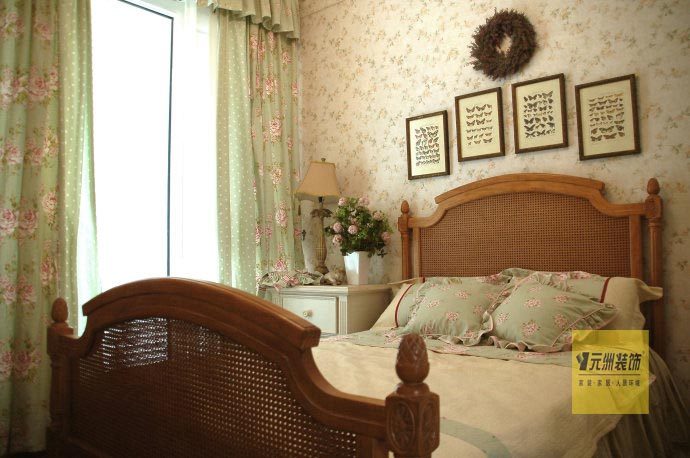 美式 别墅 卧室图片来自用户1907686233在元洲装饰装西山壹号院280平米美式风格别墅77的分享