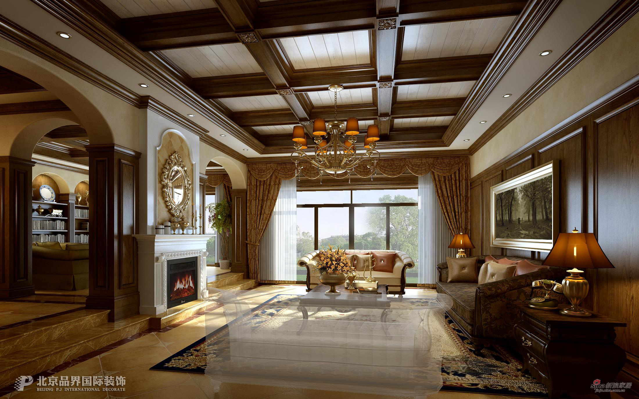 欧式 别墅 客厅图片来自用户2746869241在350平精品奢侈欧式风格55的分享