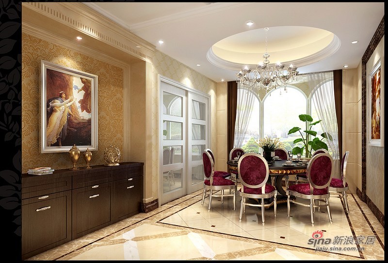 欧式 别墅 客厅图片来自用户2745758987在300平欧式新古典大气爱家18的分享