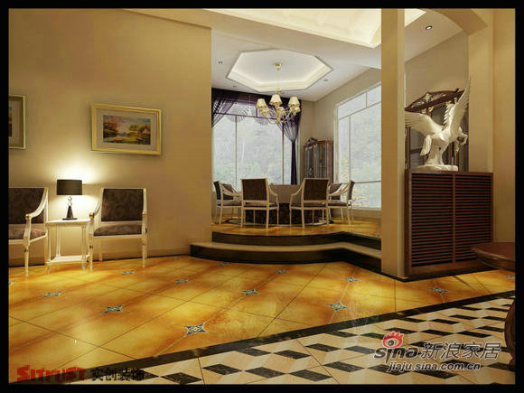 欧式 别墅 客厅图片来自用户2557013183在古典与现代混搭220平爱居61的分享