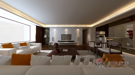 现代 公寓 客厅图片来自用户1907684993在220平现代极简大气空间28的分享