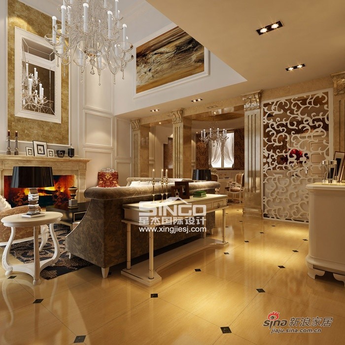 其他 别墅 客厅图片来自用户2557963305在星杰国际社设计100万装200㎡保利叶上海别墅64的分享