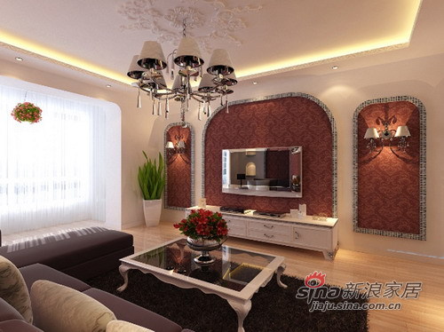 欧式 三居 客厅图片来自用户2746869241在关于浪漫、温馨，yes  i do48的分享