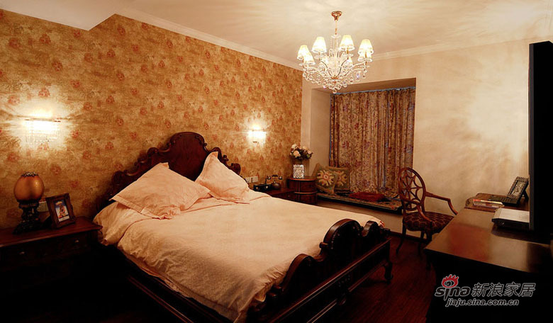 新古典 三居 卧室图片来自用户1907664341在【高清】150平新古典舒适3居室52的分享
