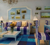 武汉实创装饰蓝白为主的地中海打造长泰花园