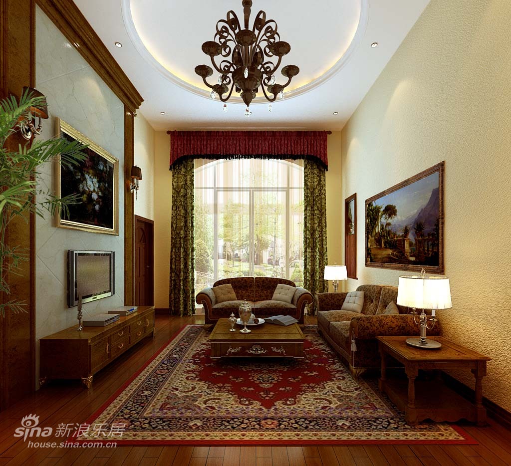 欧式 别墅 客厅图片来自用户2557013183在孔雀城75的分享