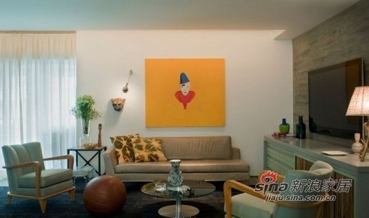 现代 二居 客厅图片来自佰辰生活装饰在90平独特时尚绚丽个性公寓43的分享