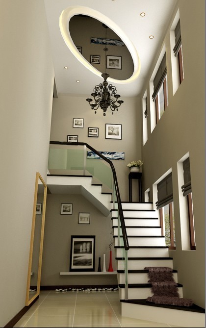 简约 别墅 楼梯图片来自用户2737735823在220平米别墅简约装修唯美家居42的分享