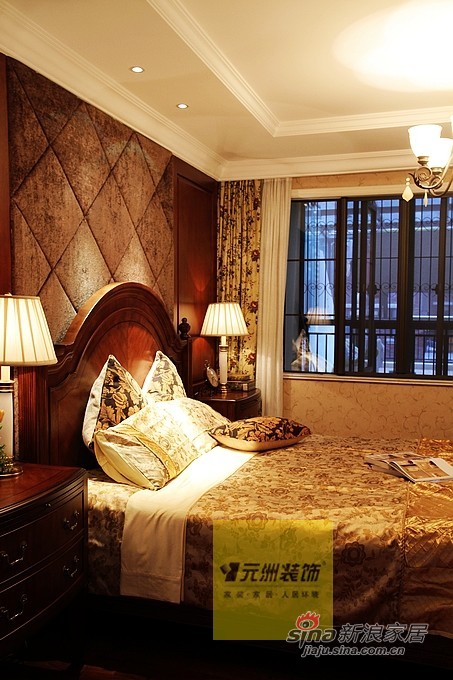 美式 别墅 卧室图片来自用户1907685403在【多图】23万打造280平北京玫瑰园37的分享