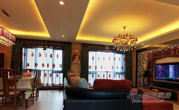 中式 三居 客厅图片来自用户1907658205在9万装180平中式禅意大空间20的分享