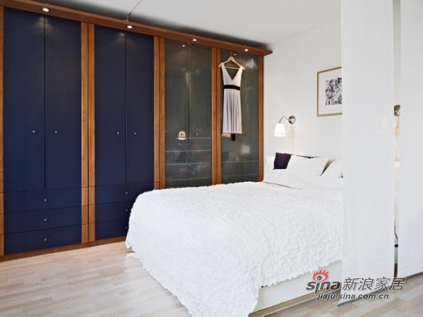 简约 一居 卧室图片来自用户2738829145在精致简洁小户型：66平米白色公寓48的分享