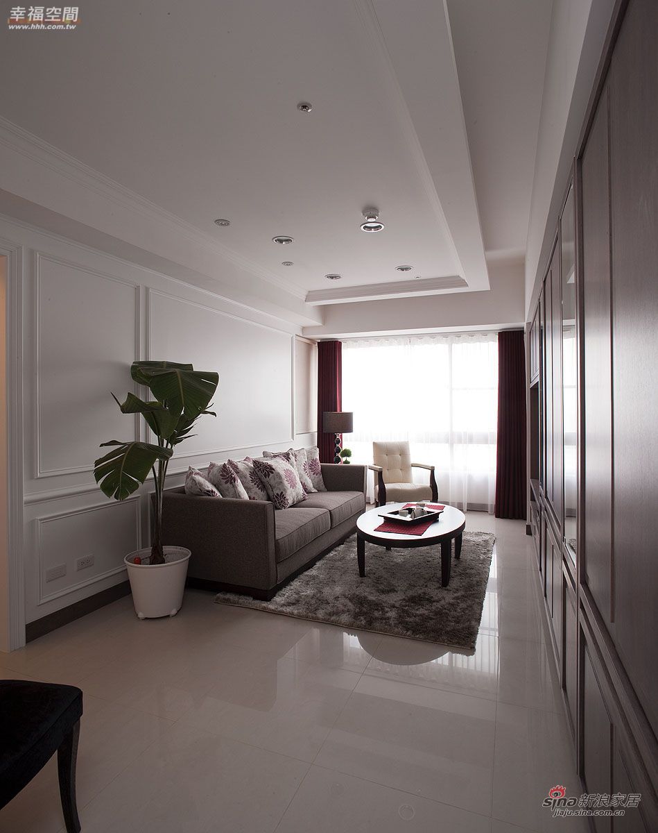 新古典 公寓 客厅图片来自幸福空间在9万打造都会雅痞的轻古典生活50的分享