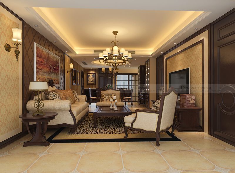 中式 三居 客厅图片来自用户1907661335在130平庄重与优雅结合后现代中式风格53的分享