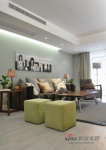 现代 二居 客厅图片来自佰辰生活装饰在最舒服生机盎然105平小三房58的分享