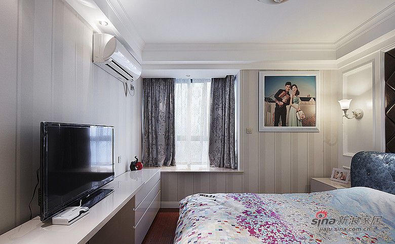 现代 二居 卧室图片来自佰辰生活装饰在15万搞定97平大气奢华二人世界87的分享