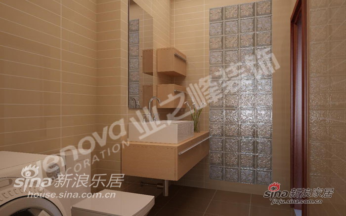 简约 三居 卫生间图片来自用户2738093703在两口之家_140平米59的分享