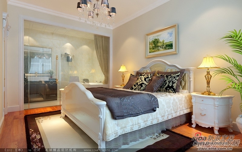 欧式 二居 卧室图片来自用户2746889121在7.8万高贵典雅90平简欧式明亮温馨爱家26的分享