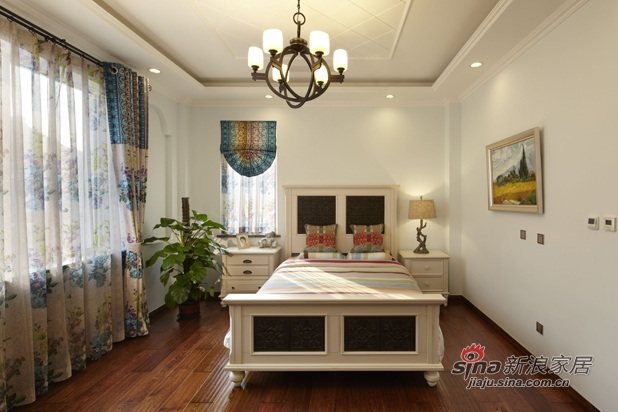 美式 别墅 卧室图片来自用户1907685403在600平米别墅 贵族奢华豪华生活设计方案11的分享