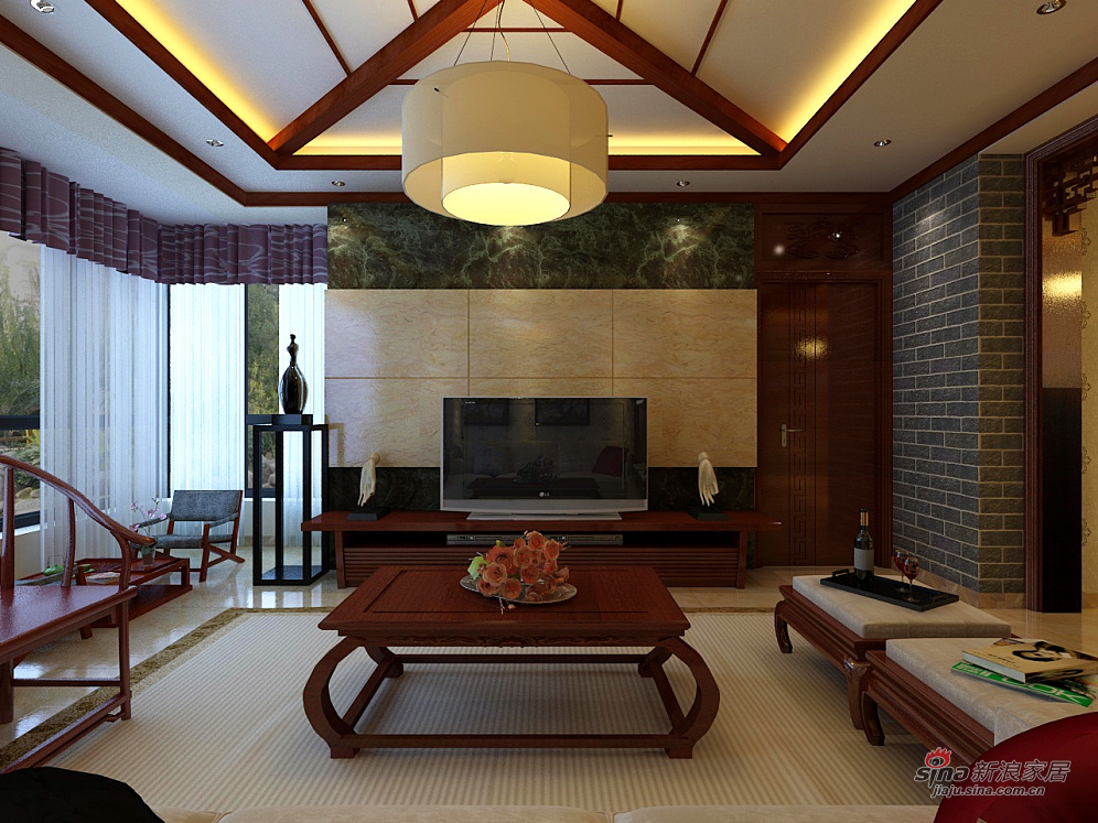 中式 三居 客厅图片来自用户1907696363在中式古典79的分享