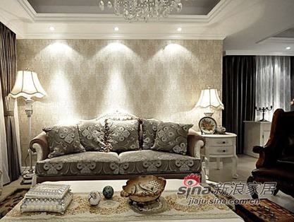 欧式 三居 客厅图片来自佰辰生活装饰在7.4万装143平简欧奢华3居84的分享
