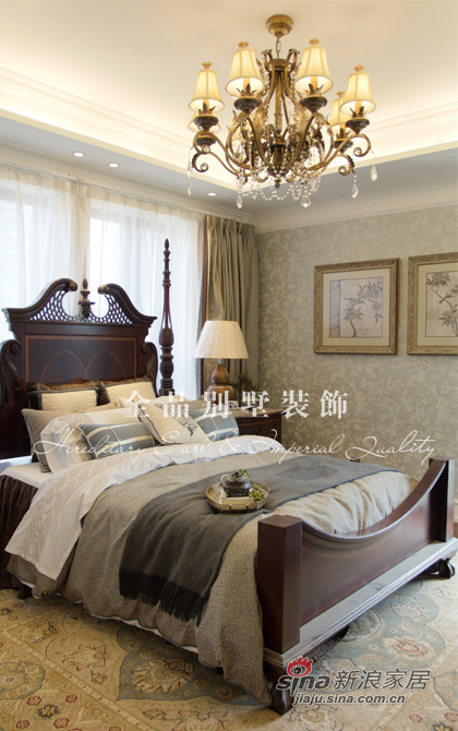 美式 别墅 卧室图片来自用户1907685403在420平华侨城美式样板间21的分享