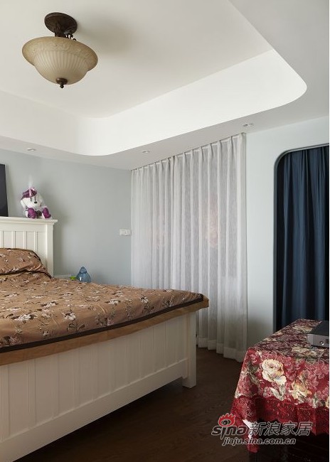 地中海 公寓 卧室图片来自用户2757320995在30W装230平米地中海田园中式混搭家63的分享