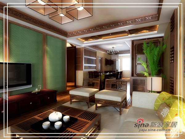 混搭 二居 客厅图片来自用户1907691673在东南亚风格-精致清新生活37的分享