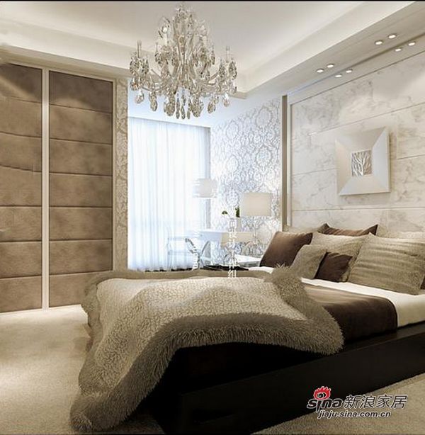 简约 三居 卧室图片来自用户2737759857在5.2万打造现代奢华经典两居室24的分享
