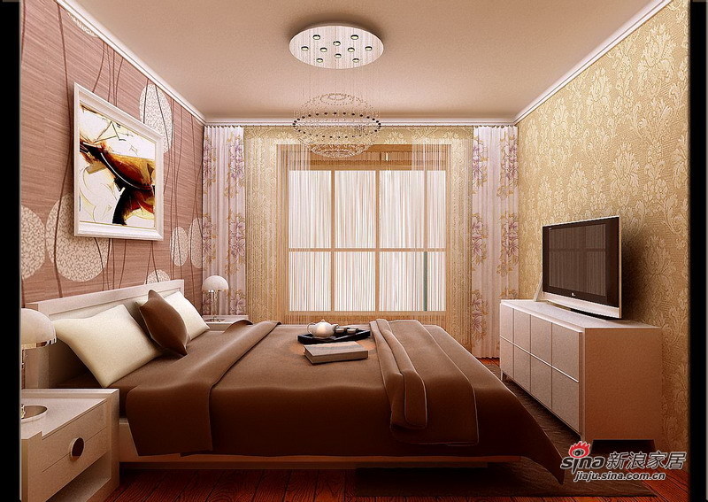 欧式 loft 卧室图片来自用户2746953981在7.2万铸造现代简约欧式风格loft74的分享