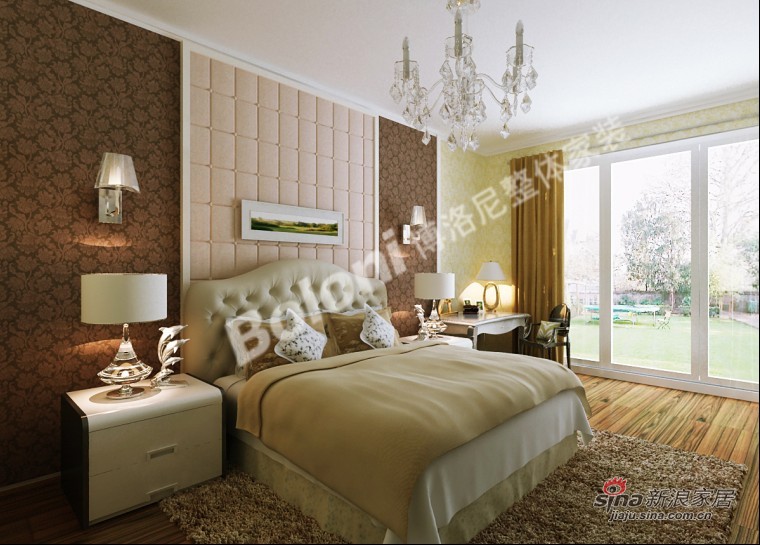 美式 四居 卧室图片来自用户1907685403在干净整洁的美式风格设计展示！91的分享