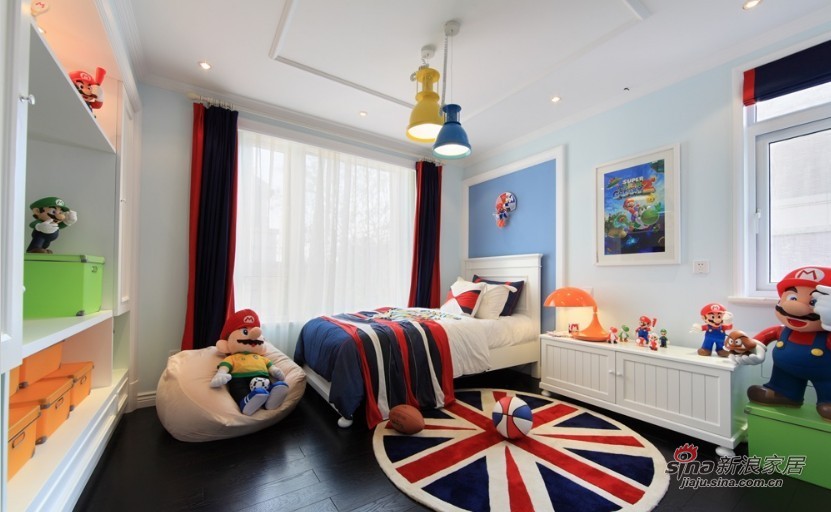 现代 loft 儿童房图片来自家装大管家在【高清】150平缤纷炫彩时尚loft35的分享