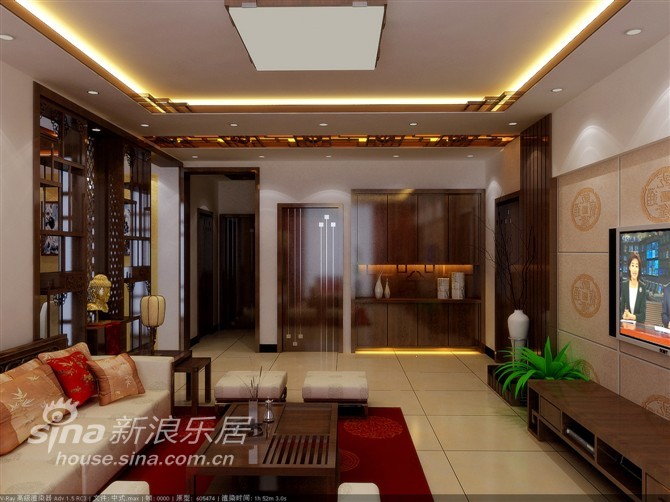 中式 二居 客厅图片来自用户2748509701在翠福园小区中式两居77的分享