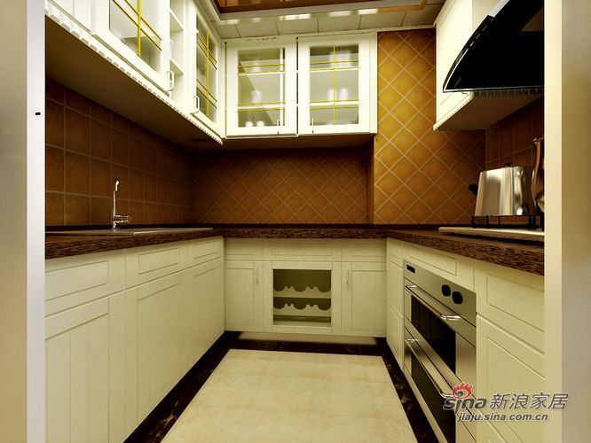 欧式 复式 厨房图片来自用户2772856065在260平米复式楼欧式奢华装修尽显品质生活81的分享