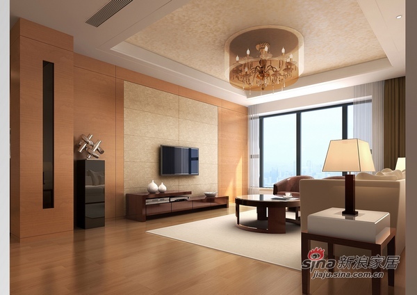 中式 三居 客厅图片来自用户1907661335在纯净色调130平现代3居婚房52的分享