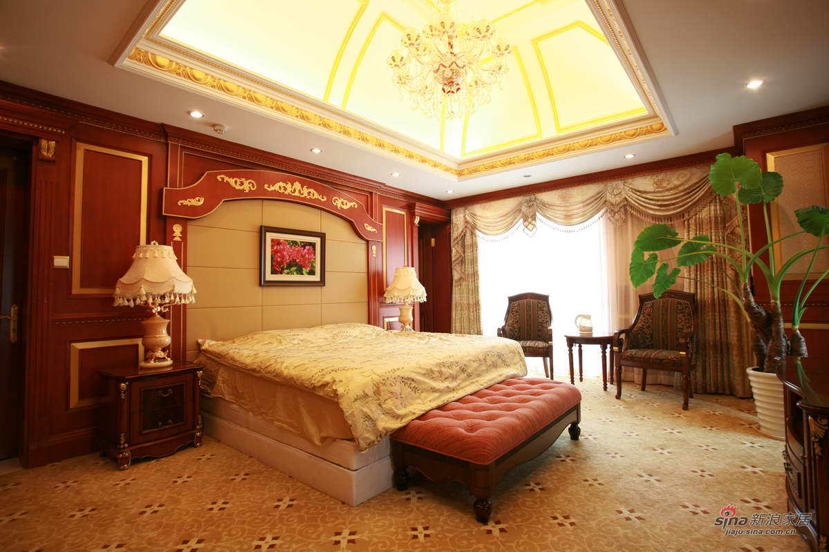 中式 别墅 卧室图片来自用户1907661335在财富公馆1580平米典雅中式装修69的分享